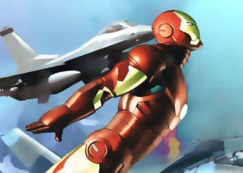 Iron Man Plane War - Free boys game online at plotygames