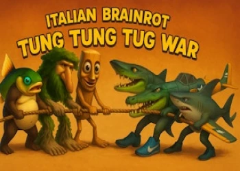 Italian Brainrot Tung Tung Tug War - Free battle game online at plotygames