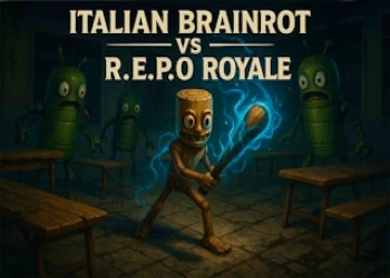 Italian Brainrot VS R.E.P.O Royale - Free battle game online at plotygames