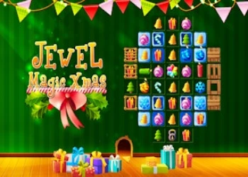 Jewel Magic Xmas - Free jewel game online at plotygames