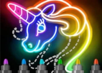 Play Learn To Draw Glow Cartoon online for free at PlotyGames