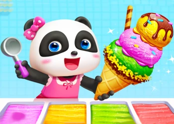 Play Little Panda Ice Cream Game online for free at PlotyGames