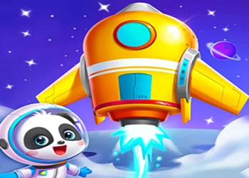 Little Panda Space Journey - Free boys game online at plotygames