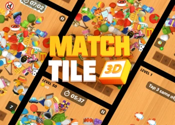 Play Match Tile 3D online for free at PlotyGames