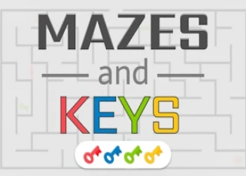 Mazes and Keys - Free brain game online at plotygames