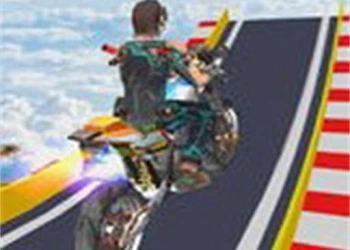 Play Mega Ramp Stunt Moto Game online for free at PlotyGames