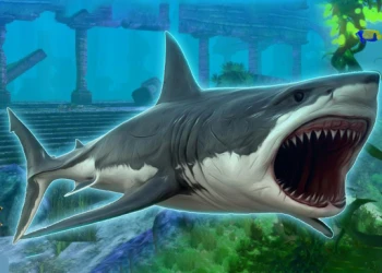 Megalodon - Free action game online at plotygames