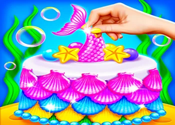 Play Mermaid Glitter Cake Maker online for free at PlotyGames