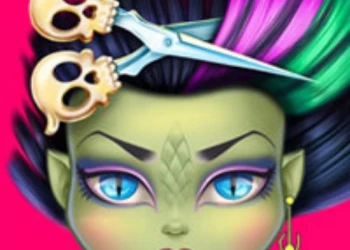 Play Monster Hair Salon: Crazy Hair Game online for free at PlotyGames