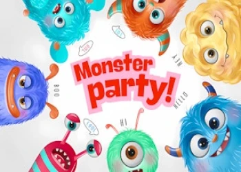 Monster Party - Free brain game online at plotygames