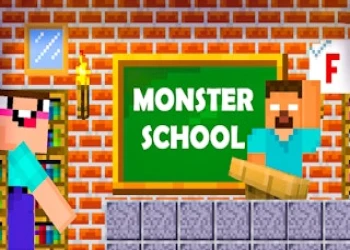 Play Monster School Challenges online for free at PlotyGames