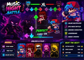 Music Night Battle: Rhythm Game - Free multiplayer game online at plotygames