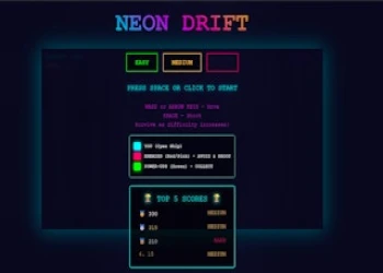 Neon Drift - Free Arcade Game | PlotyGames