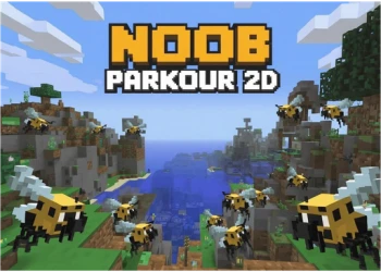 Play Noob: Parkour 2D online for free at PlotyGames
