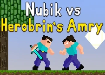 Nubik vs Herobrin's Army - Free adventure game online at plotygames