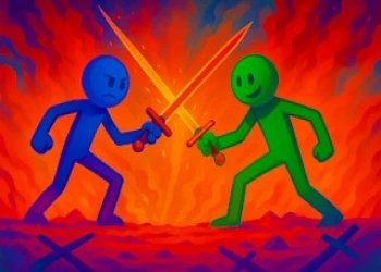 Play Obby Stickman - On Swords online for free at PlotyGames