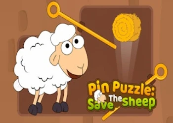 Pin Puzzle Save The Sheep - Free brain game online at plotygames