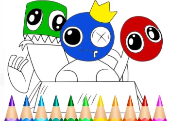 Play Rainbow Friends Coloring Book Game online for free at PlotyGames