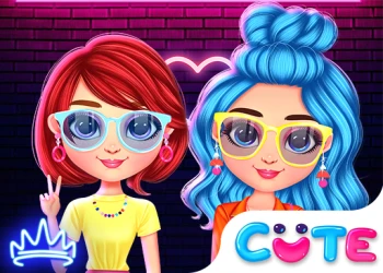 Play Rainbow Girls Neon Fashion online for free at PlotyGames
