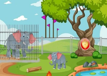 Play Rescue The Elephant Calf 2 online for free at PlotyGames