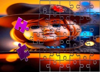 Robert the Doll Picture Slide Puzzle Frenzy - Free brain game online at plotygames