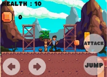 Rock Monster Warrior - Free platformer game online at plotygames