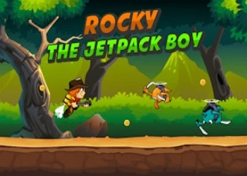 Rocky the Jetpack Boy - Free action game online at plotygames