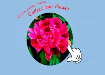 Play Round jigsaw Puzzle - Collect the Flower online for free at PlotyGames