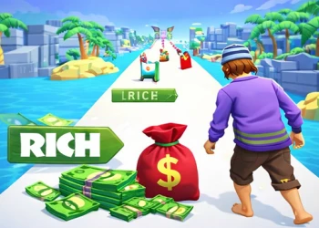 Play Run Rich Path 3D online for free at PlotyGames