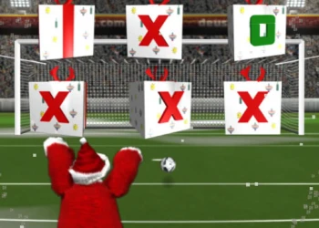 Santa kick Tac Toe - Free soccer game online at plotygames