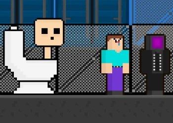 Play Skibidi vs Noob &amp; Cameraman online for free at PlotyGames