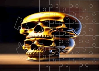 Skull Picture Scramble Challenge - Free brain game online at plotygames
