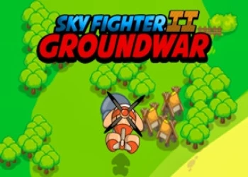 Sky Fighter 2 Groundwar - Free airplane game online at plotygames