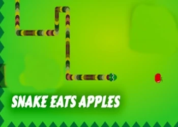 Snake Eats Apples - Free snake game online at plotygames