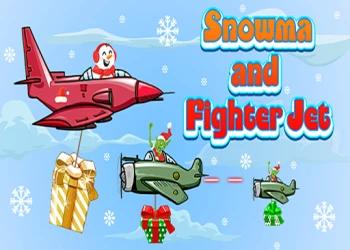 Snowma and Fighter Jet - Free clicker game online at plotygames