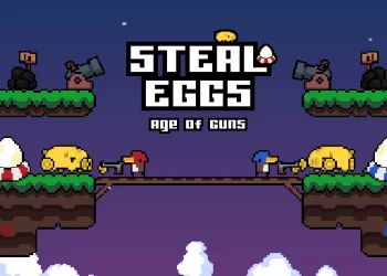 Steal Eggs: Age of Guns - Free action game online at plotygames