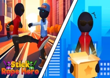 Play Stick Rope Hero online for free at PlotyGames
