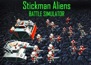 Stickman Aliens Battle Simulator - Free battle game online at plotygames