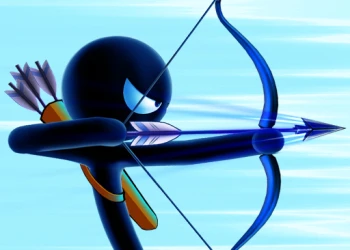 Stickman Archer Warrior - Free shooting game online at plotygames