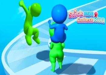 Stickman Collect Run - Free runner game online at plotygames