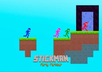 Play Stickman Party Parkour online for free at PlotyGames
