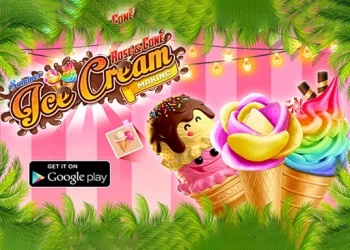 Play Summer Rose Cone Ice Cream  online for free at PlotyGames