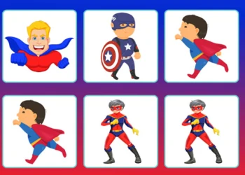 Play Super Heroes Memory online for free at PlotyGames
