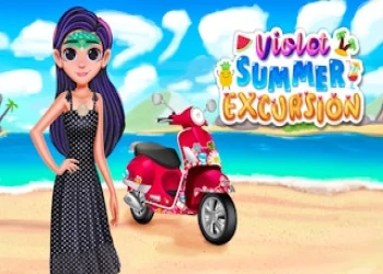 Superhero Violet Summer Excursion - Free kids game online at plotygames