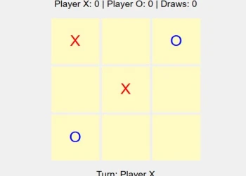 Play tic tac toe html online for free at PlotyGames