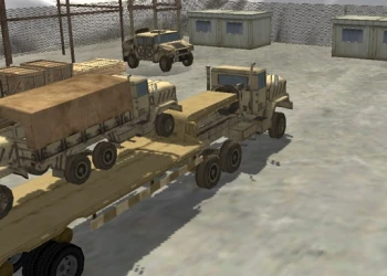Transport Army vehicle truck driving - Free action game online at plotygames