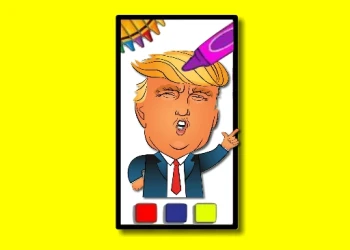 Play Trump Coloring Time online for free at PlotyGames