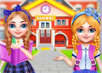 Play Twins sisters back to school online for free at PlotyGames