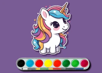 Play Unicorn Coloring Challenge online for free at PlotyGames