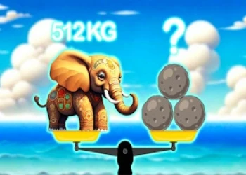 Weight of Elephants - Free brain game online at plotygames